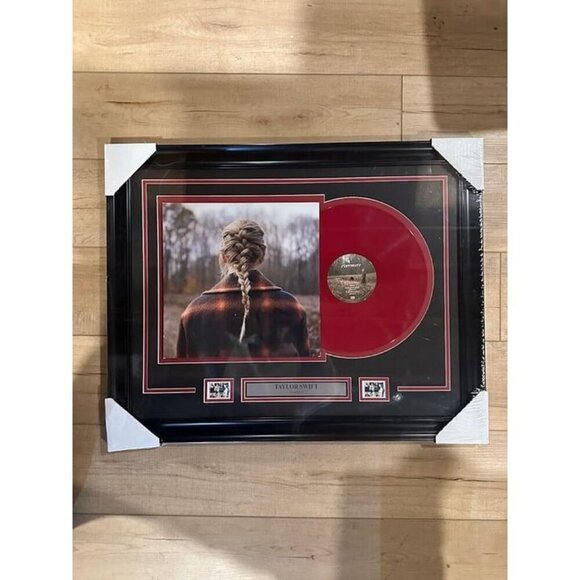 Taylor Swift "Evermore" Framed Vinyl Album - Picture 1 of 4